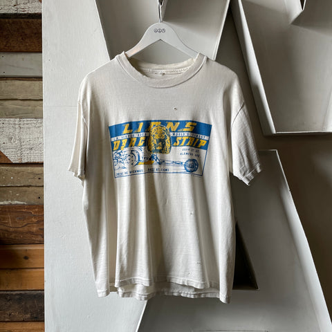 90’s Lions Drag Strip Tee - Large