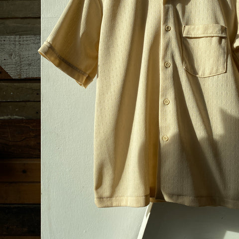 70's Montgomery Ward Sheer Button Up - Medium