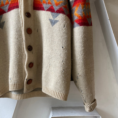 70’s Pendleton Western Cardigan - XL