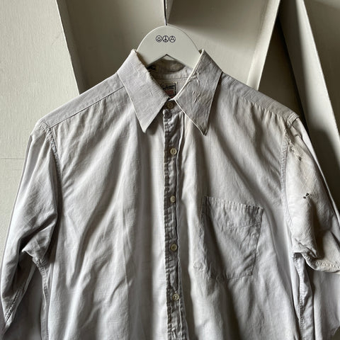 40’s Broadcloth Chopped Button Up - Medium
