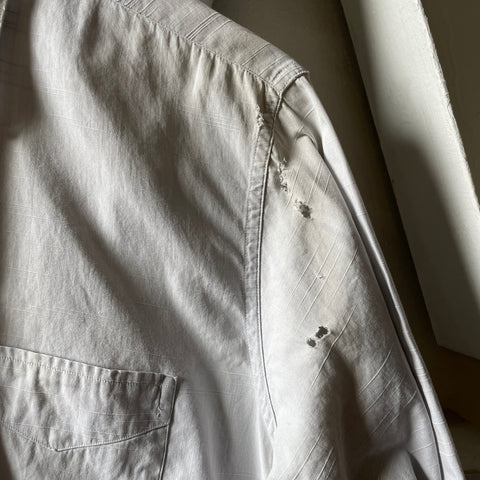 40’s Broadcloth Chopped Button Up - Medium
