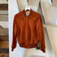 60's Suede Leather Bomber Jacket - Medium