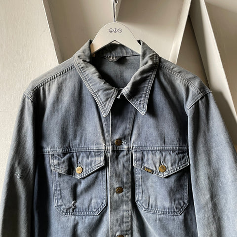 70’s Lee Faded Moleskin Trucker Jacket - Medium