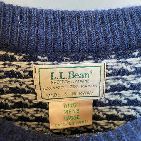 80's LL Bean Sweater - Large