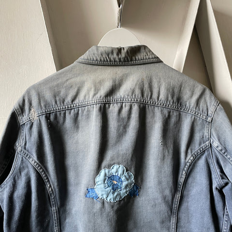 70’s Lee Faded Moleskin Trucker Jacket - Medium