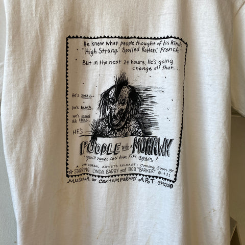 80's Lynda Barry Poodle With a Mohawk Tee - Small