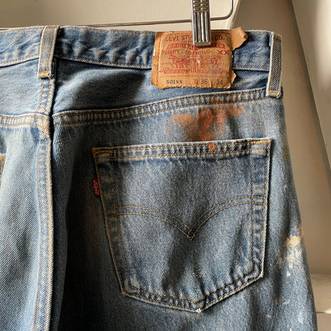 90’s Painted Levi’s 501 - 34” x 30”