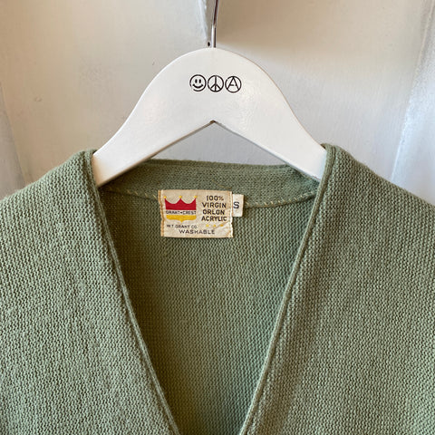 70's Mint Cardigan - Small