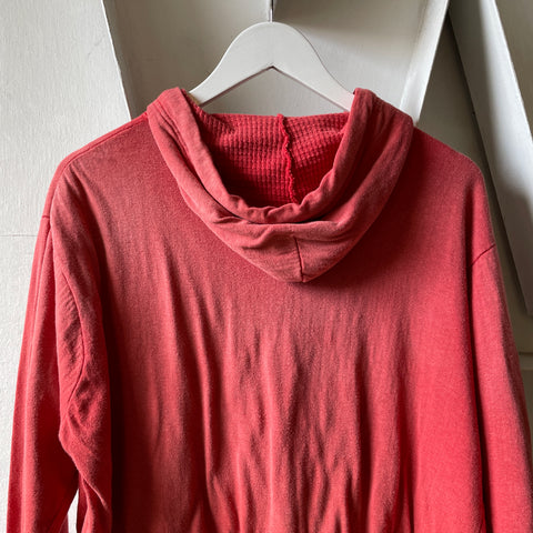 60’s Faded Thermal Lined Zip Hoodie - Medium