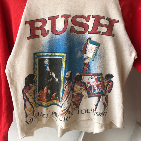 1981 Rush Tour Tee - Cropped Large