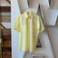 70's Sheer Yellow Button-up - Medium