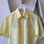 70's Sheer Yellow Button-up - Medium