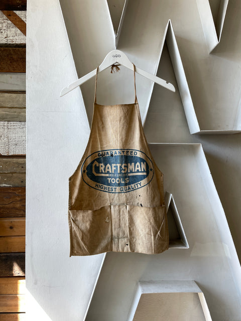 40’s Craftsman Thrashed Work Apron - OS
