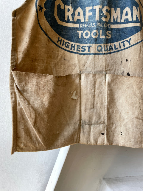 40’s Craftsman Thrashed Work Apron - OS