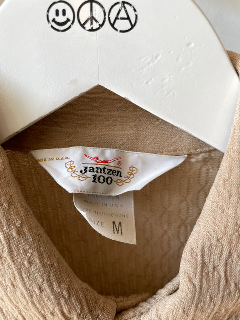 70’s Jantzen Textured Polo - Medium