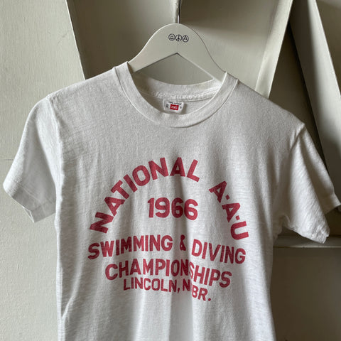 60’s Hanes Swimming & Diving Tee - XS