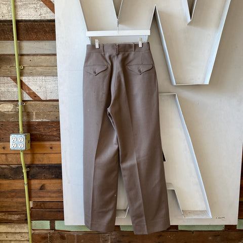 50's Gabardine Officer Trousers - 28” x 31”
