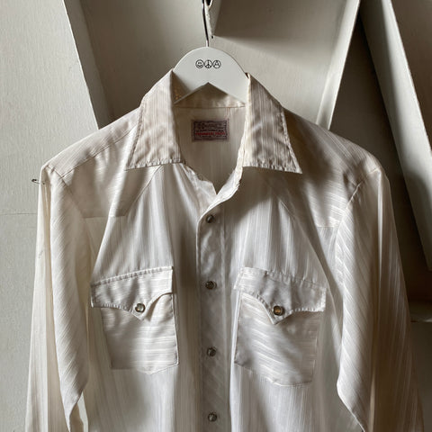 70's H-Bar-C Western Shirt - Large
