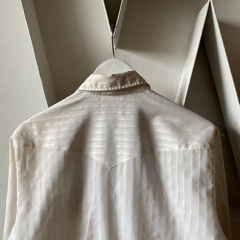 70's H-Bar-C Western Shirt - Large