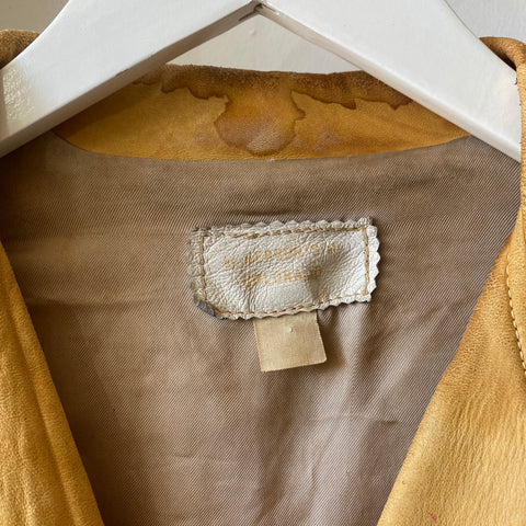 60's Buckskin Fringe Jacket - Medium