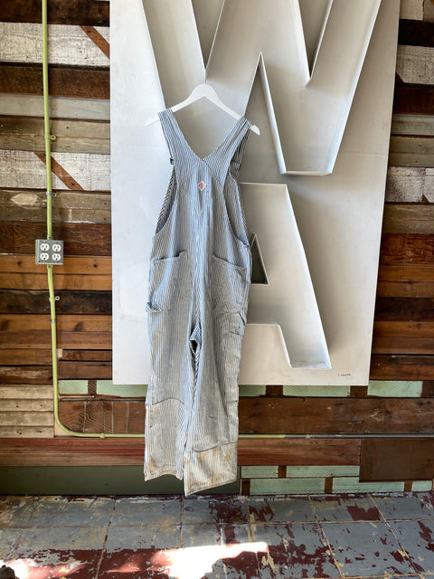 50’s Cowden Hickory Stripe Overalls - 39” x 25”