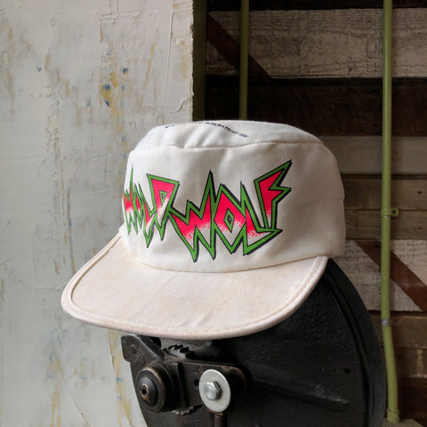 80's Wild Wolf Painters Cap - OS