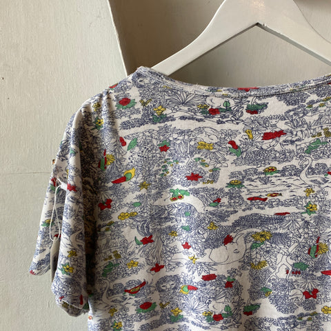 80's Jungle Print Top - Small