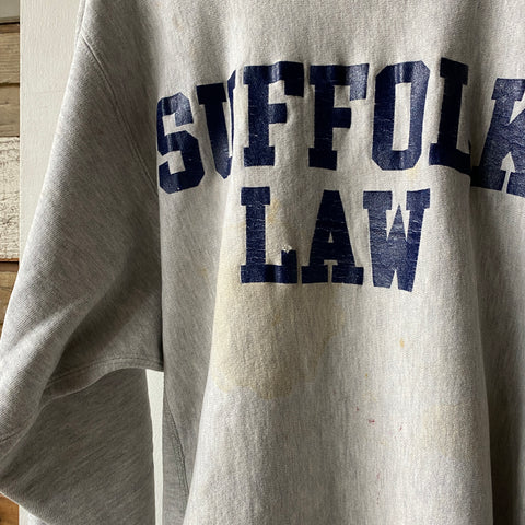 90's Suffolk Law Reverse Weave - XL