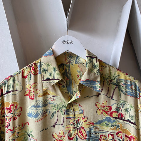 Rayon Hawaiian Shirt - Medium
