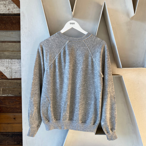 80's Heather Grey Sweatshirt - Medium