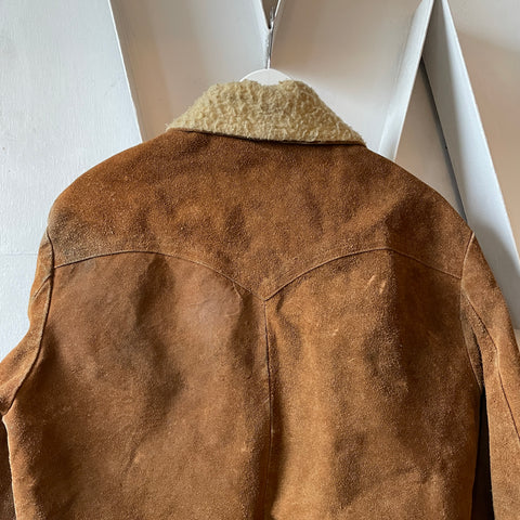 60’s J Bar C Western Suede Trucker Jacket - Large