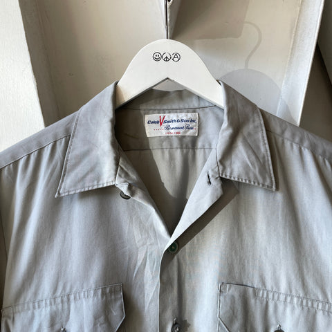 60’s Caleb V Smith Cotton Work Shirt - Large