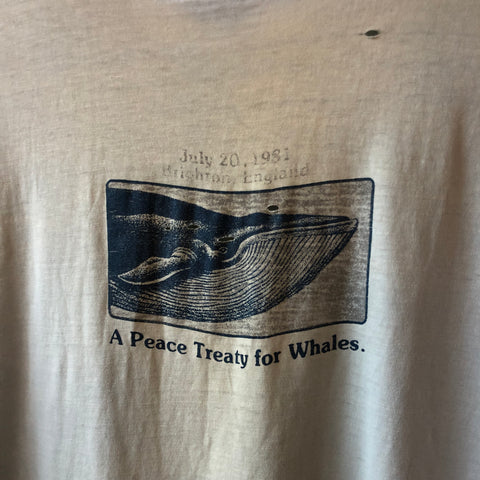 80's Whale Victory Tee - XL