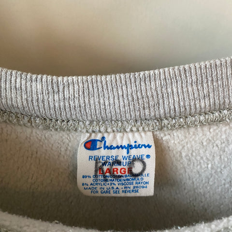 80's Blank Champion Reverse Weave Crewneck - Large