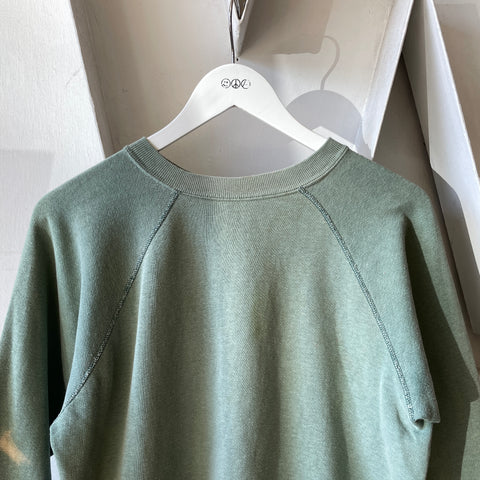 60’s Faded Green Raglan Sweatshirt - Small