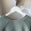 60’s Faded Green Raglan Sweatshirt - Small