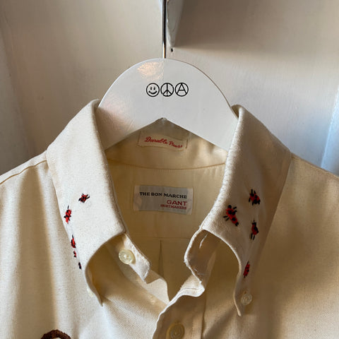 70's Embroidered Shirt - Large