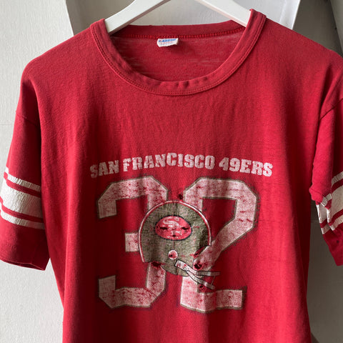 70's Blue Bar 49ers Tee - Large