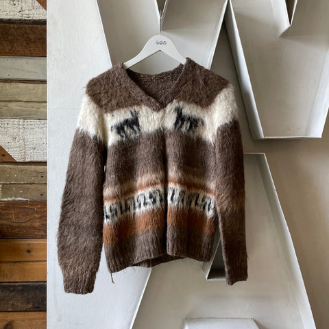 60’s Alpaca Wool Sweater - Small