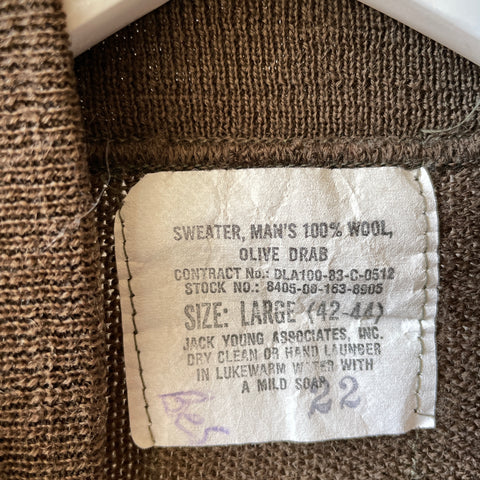 90’s Mil-Spec Wool Sweater - Large