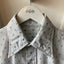 70's Floral Button Up Short Sleeve Shirt - Large