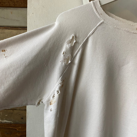 60's Thrashed Raglan Crewneck Sweatshirt - Large