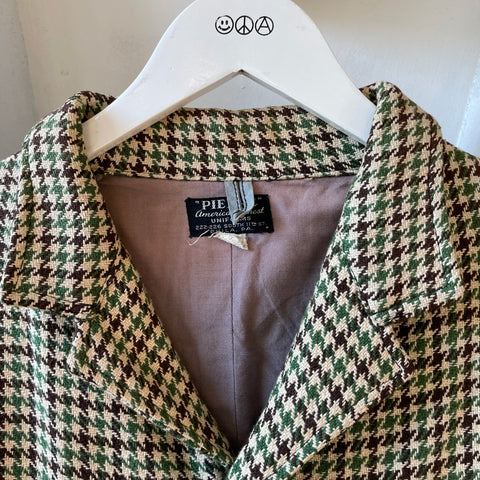 30’s Houndstooth Jacket - Large