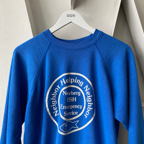 80's Fish Emergency Crewneck - Large