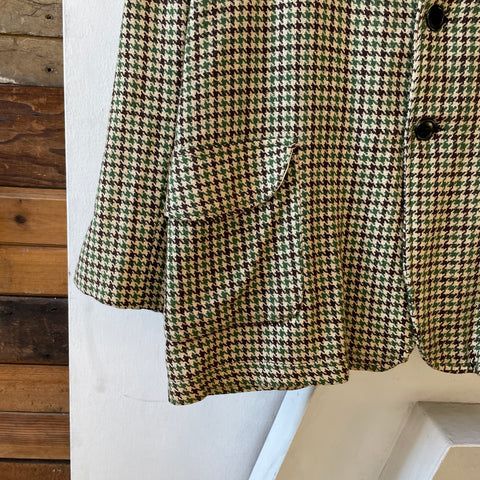 30’s Houndstooth Jacket - Large