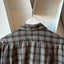 60’s Plaid Wool Loop Collar - Large