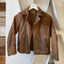 40’s Boyville Leather Jacket - XXS