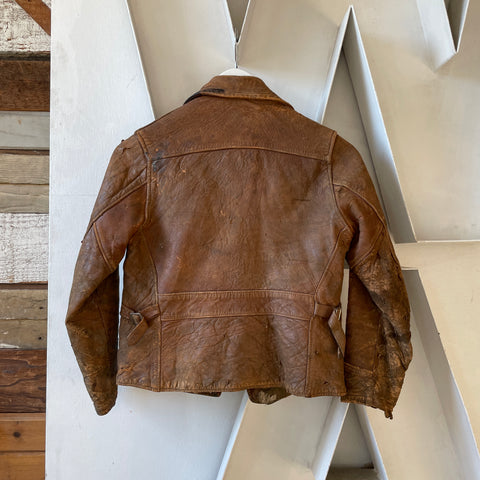 40’s Boyville Leather Jacket - XXS