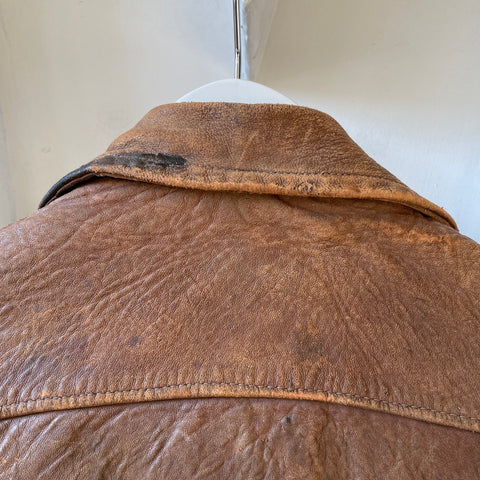 40’s Boyville Leather Jacket - XXS