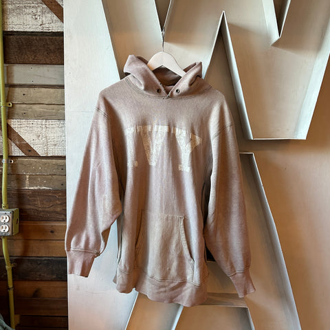 80’s Faded Ivy Reverse Weave Hoodie - XL